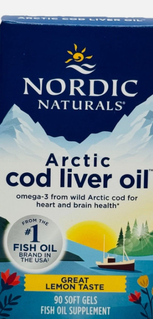 Nordic Naturals Arctic Cod Liver Oil 90ct Lemon Flavor Fish Oil Omega3 02/27