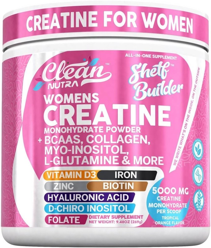 Creatine for Women | Creatine Monohydrate + BCAA Powder Myo-Inositol Collagen Bi