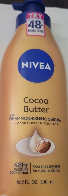 NIVEA COCOA BUTTER 48 HR MOISTURE BODY LOTION 16 9 oz *BRAND NEW * gallery
