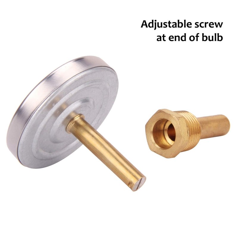 Water Thermometer, 2-1/2" Dial, 1/2" NPT Back Mount, 2-Pack gallery