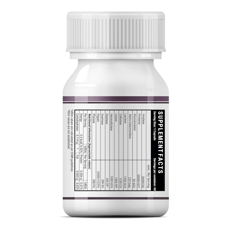INLIFE Digestive Enzymes Supplement – 120 Vegetarian Capsules (Pack of 2)