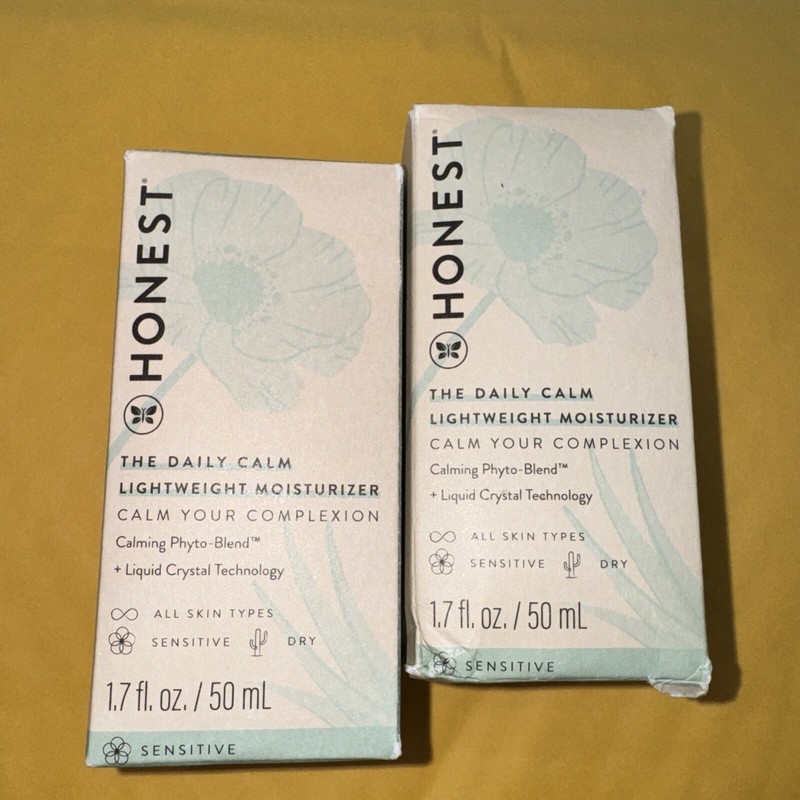 New! 2X! Honest The Daily Calm Lightweight Moisturizer 50ml/1.7oz FREESHIPPING