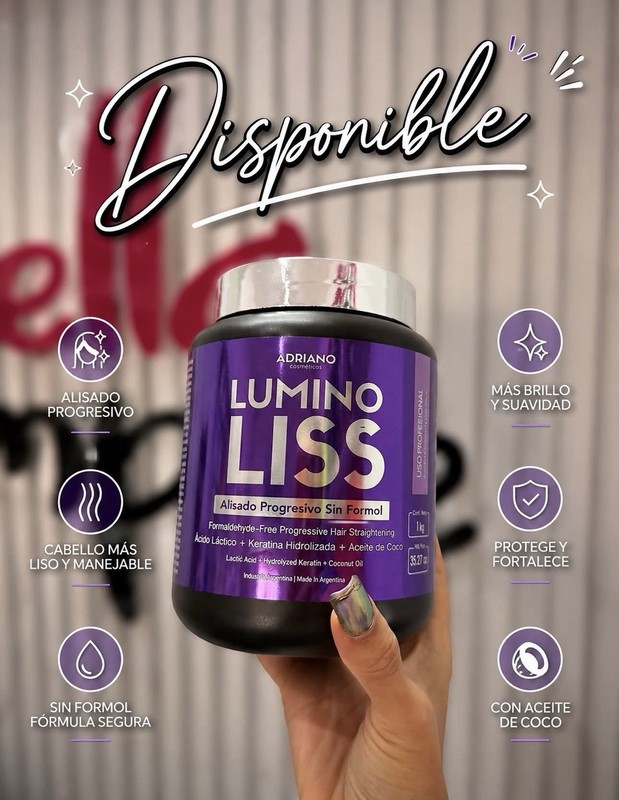 Lumino Liss Original Argentina Professional Anti Frizz Hair Smoothing 1kg #1 gallery