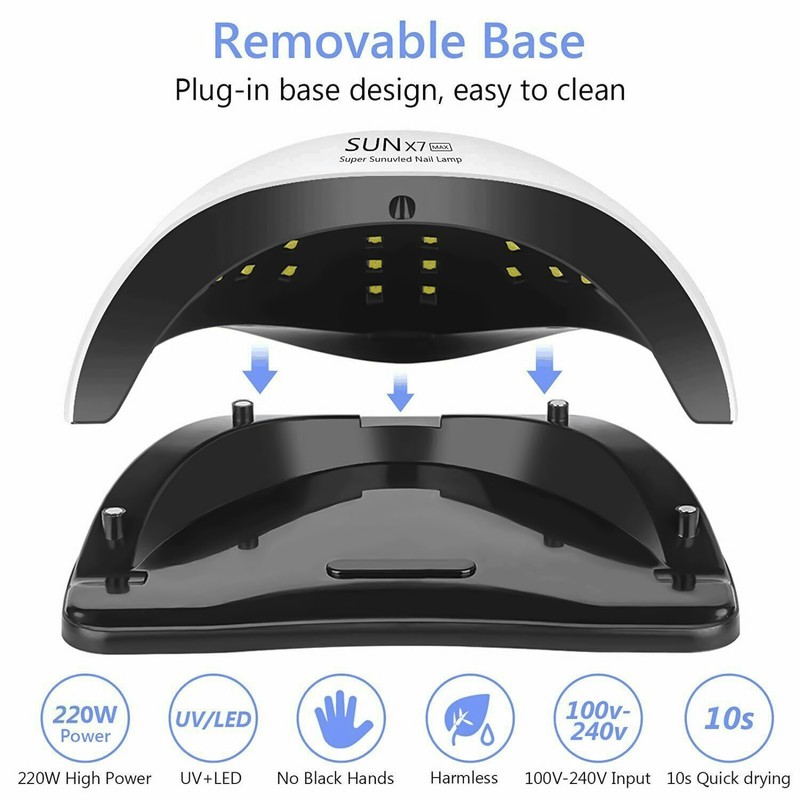 UV Gel Nail Lamp 280W LED Sun X10 Nail Light Fast Dryer for Gel Polish Curing gallery