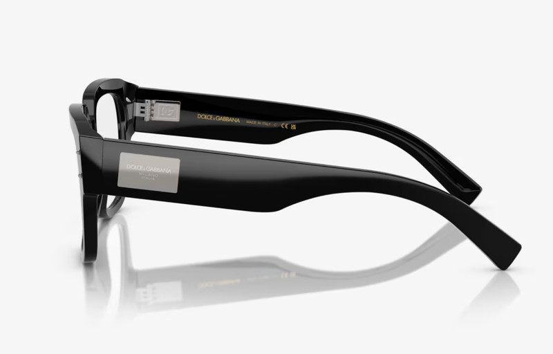 New DOLCE & GABBANA Eyeglasses DG 3405 501 54-18 140 Shiny Black & Chrome Frames gallery