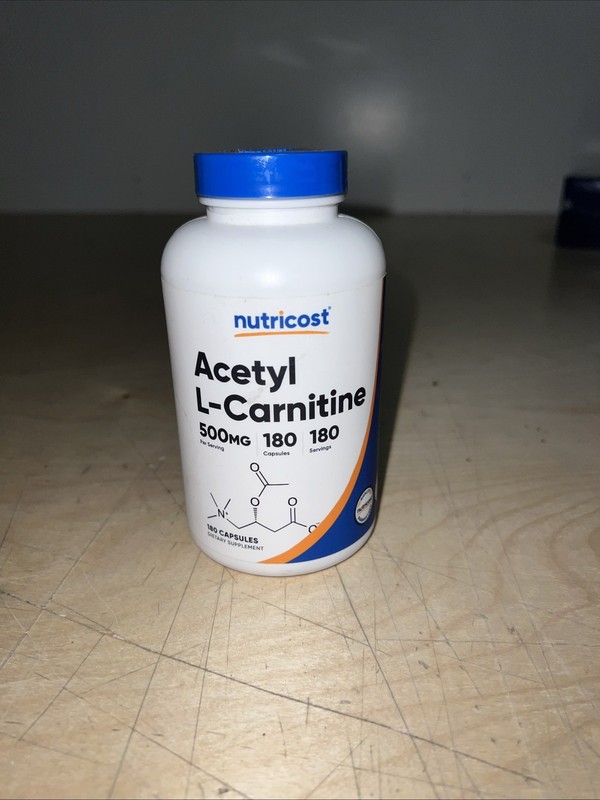 Nutricost Acetyl L-Carnitine 500mg, 180 Capsules – Non-GMO and Gluten Free 08/27