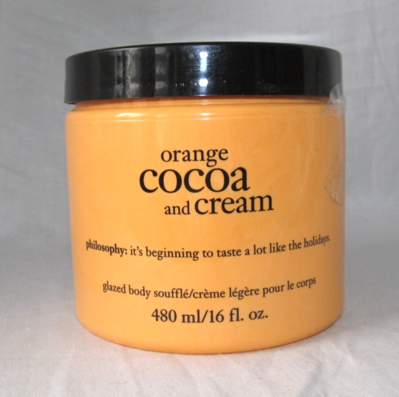 Philosophy Orange Cocoa and Cream Glazed Body Souffle 16 oz NEW Unsealed