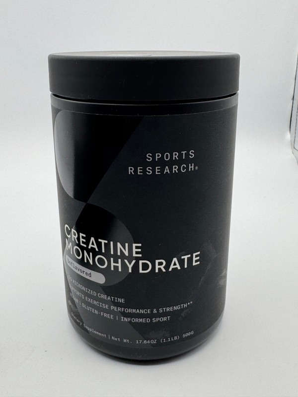 Creatine Monohydrate Unflavored Micronized 500g 100 Servings EXP: 11/2028