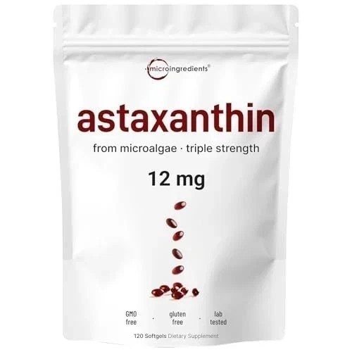 2 Pack | Astaxanthin 12mg, 120 Softgels, 4 Month Supply NEW gallery