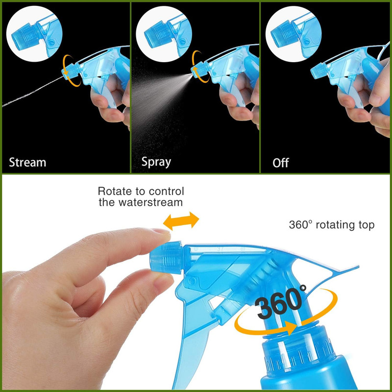 8 Oz Empty Plastic Spray Bottles with Adjustable Nozzle - Durable Trigger Spraye gallery