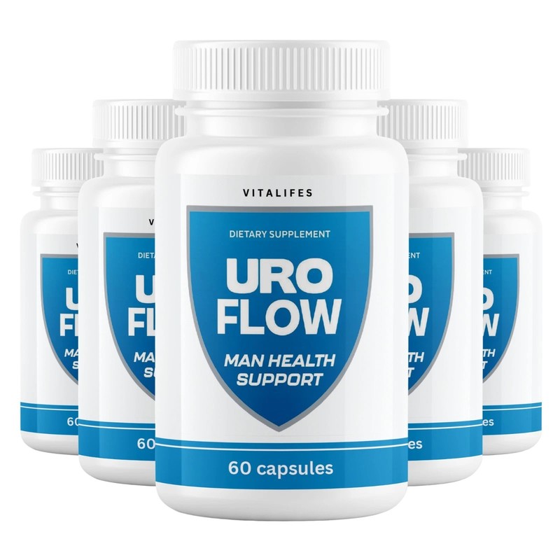(5 Pack) Uro Flow for Men Prostate Health & Urinary Support Supplement 300 Caps