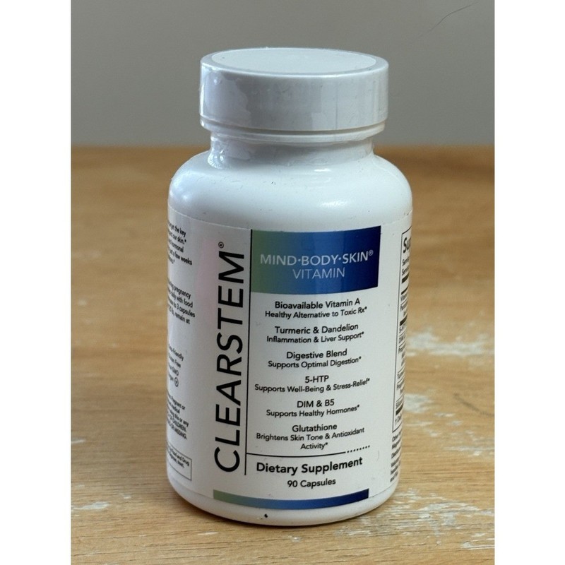 Clearstem Mind Body Skin Vitamin 90 Caps, Hormone Liver Digestion & Skin Support
