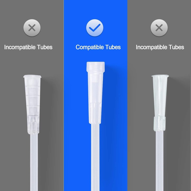 5Packs Oxygen Tubing Swivel Connector for 5 Count (Pack of 1), Transparent gallery
