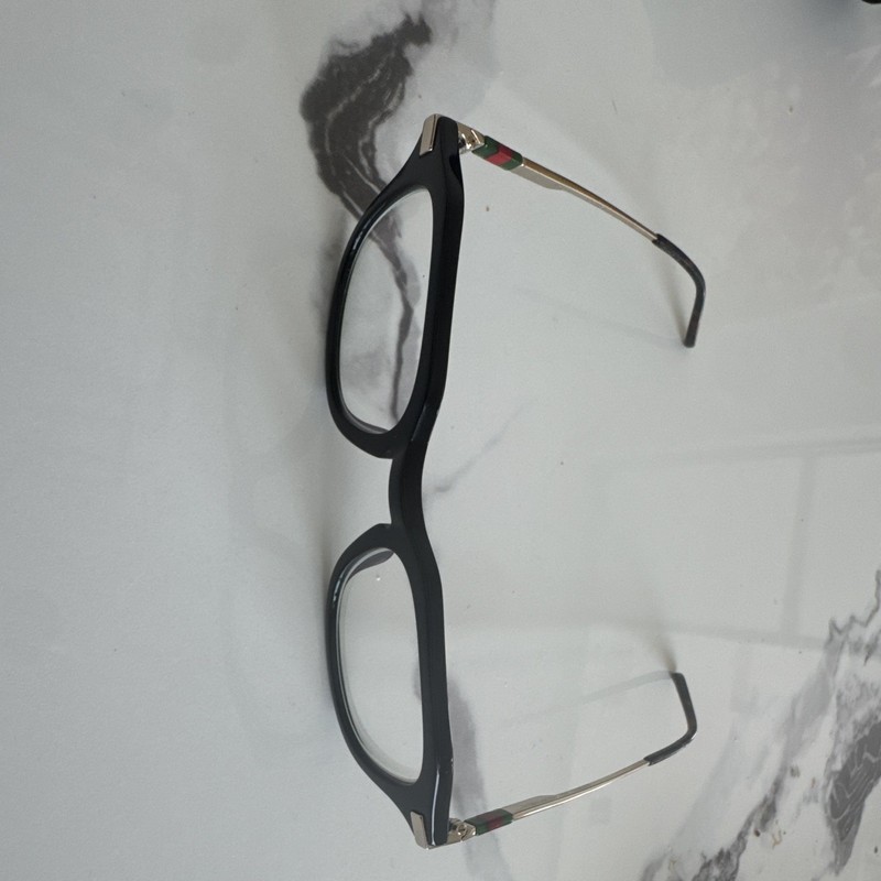 Gucci GG1891O Eyeglasses Frames Black Gold Square Italy Glasses gallery
