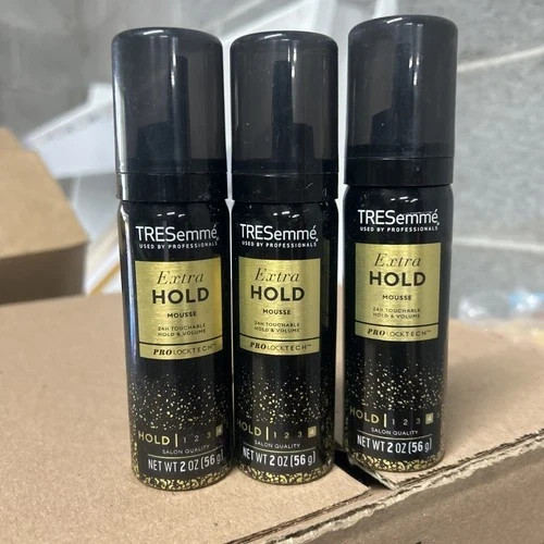 (3-Pk) TRESemme TRES TWO Hair Styling Mousse 24H EXTRA FIRM CONTROL Travel Size