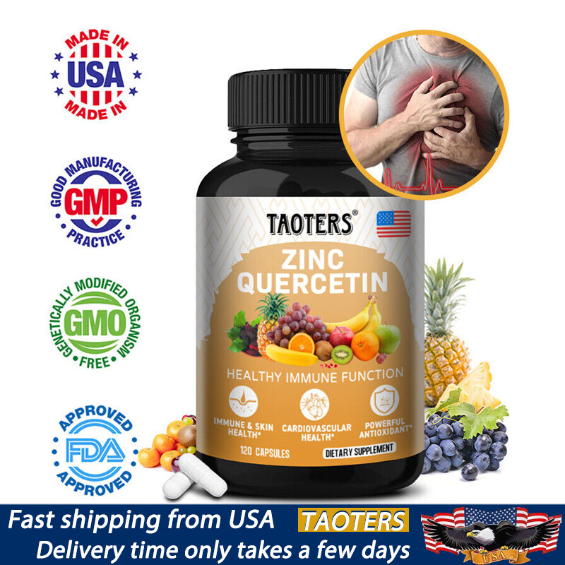 Quercetin 1000 Mg With Bromelain & Zinc – Natural Immune Support Supplement