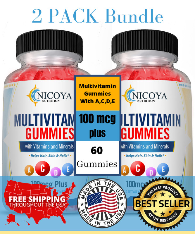 Family MultiVitamin Gummies- Immune & Antioxidant Support for All (2 Pack)