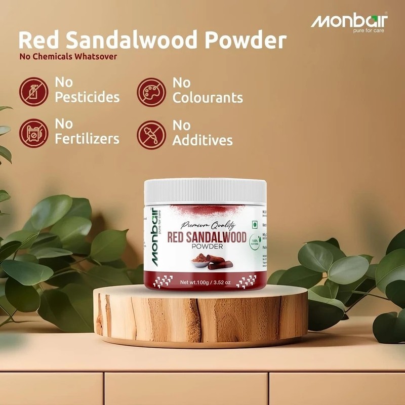 Monbair Red Sandalwood Powder 100gm gallery