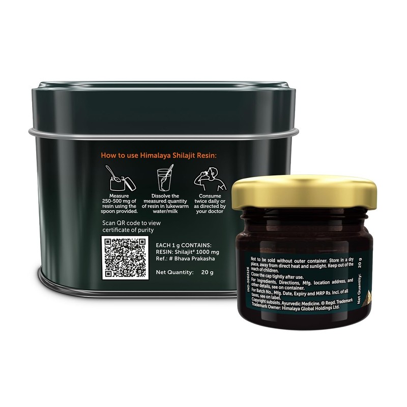 Himalaya Shilajit Resin | 20 g | Enhances Stamina, Energy, and Power | 100% Pure gallery