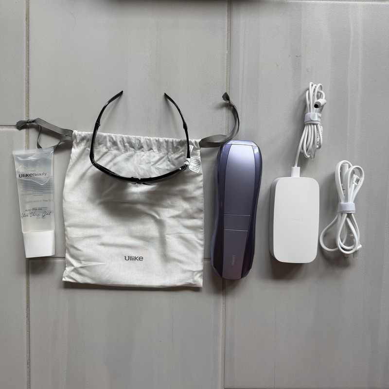 Ulike Air 10 IPL Hair Removal Device UI20 DB Purple + Power Cord Used Once L@@K!