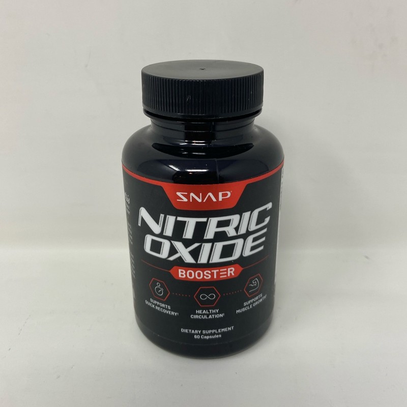 Snap Supplements Nitric Oxide Booster, 60 Capsules – Black Bottle
