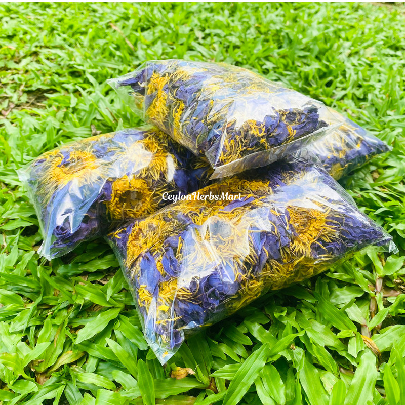 Ceylon Dried Blue Lotus Flowers Organic 100% Pure Hand Picked Herbal Healthy Tea gallery