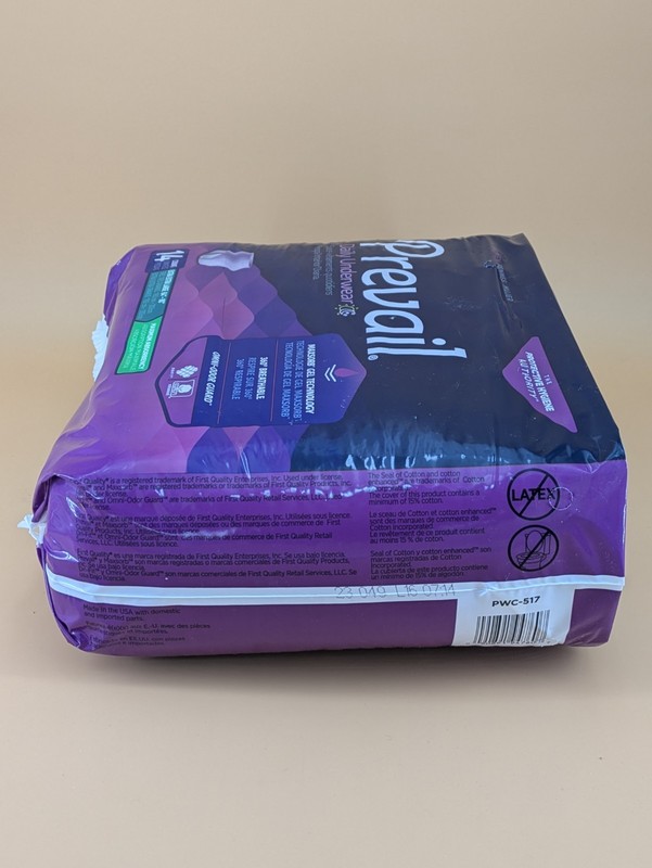 Prevail PWC-517 Size XXL Women's Pads - Max Absorbency - 14 Pack BRAND NEW gallery