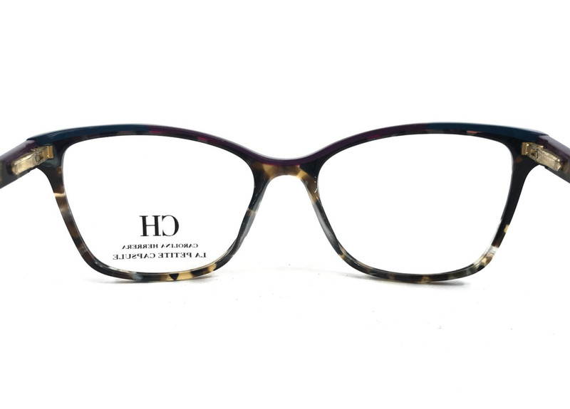 Carolina Herrera Eyeglasses Frames VHE820K COL.096X Tortoise Blue 51-16-135 gallery
