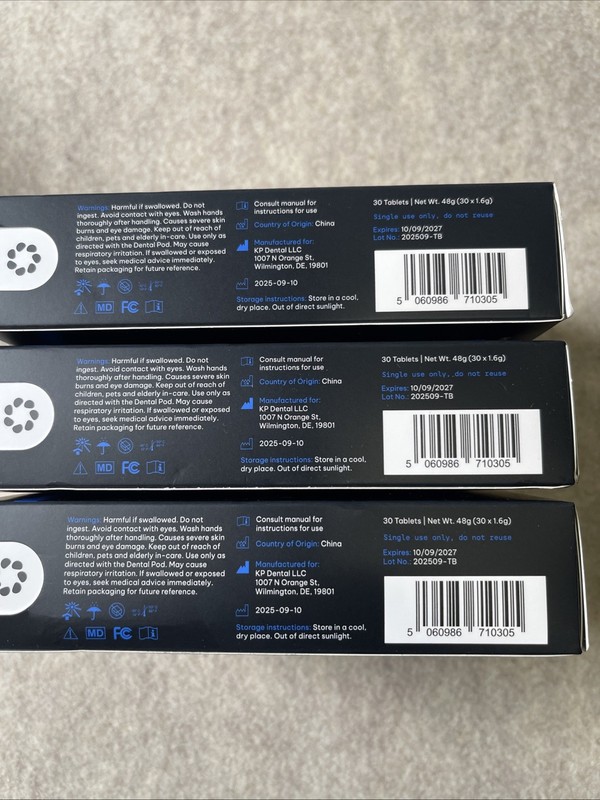 3 boxes of Zima Dental Pod Ultrasonic Boosting Tablets - 30 Peppermint gallery