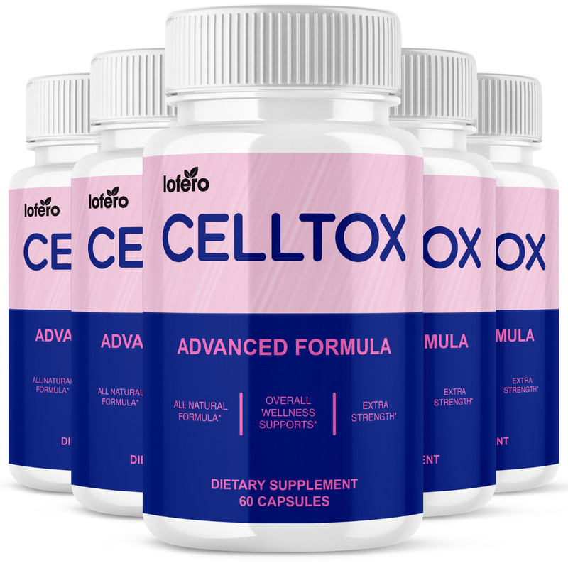 (5 Pack) CellTox Capsules, Cell Tox Gut and Digestive Support (300 Capsules)