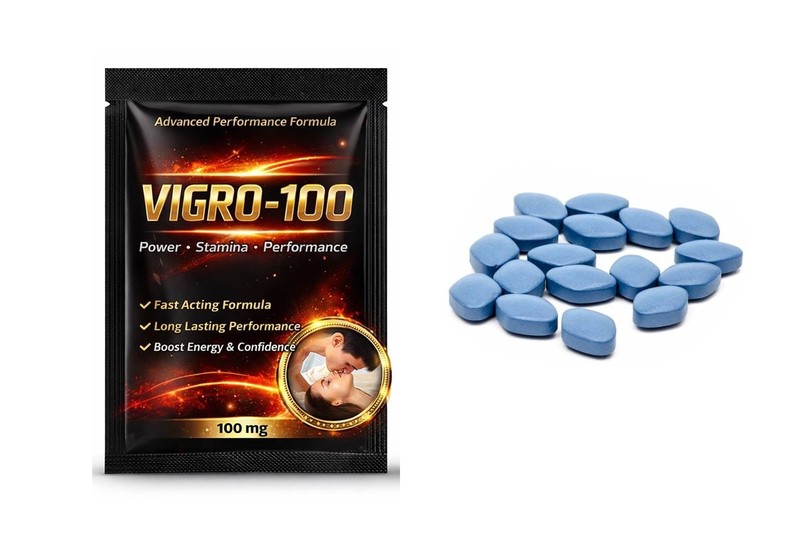 100mg Tablets herbal VIGRO-100 Blue Male Pillz for Extreme Male Enhancement