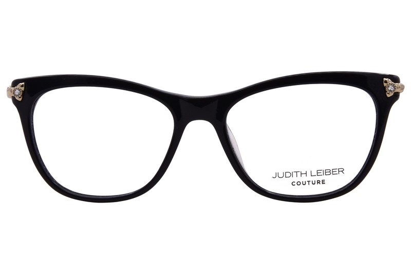 Judith Leiber Couture Demure Eyeglasses Women's Onyx Full Rim Cat Eye 54mm gallery