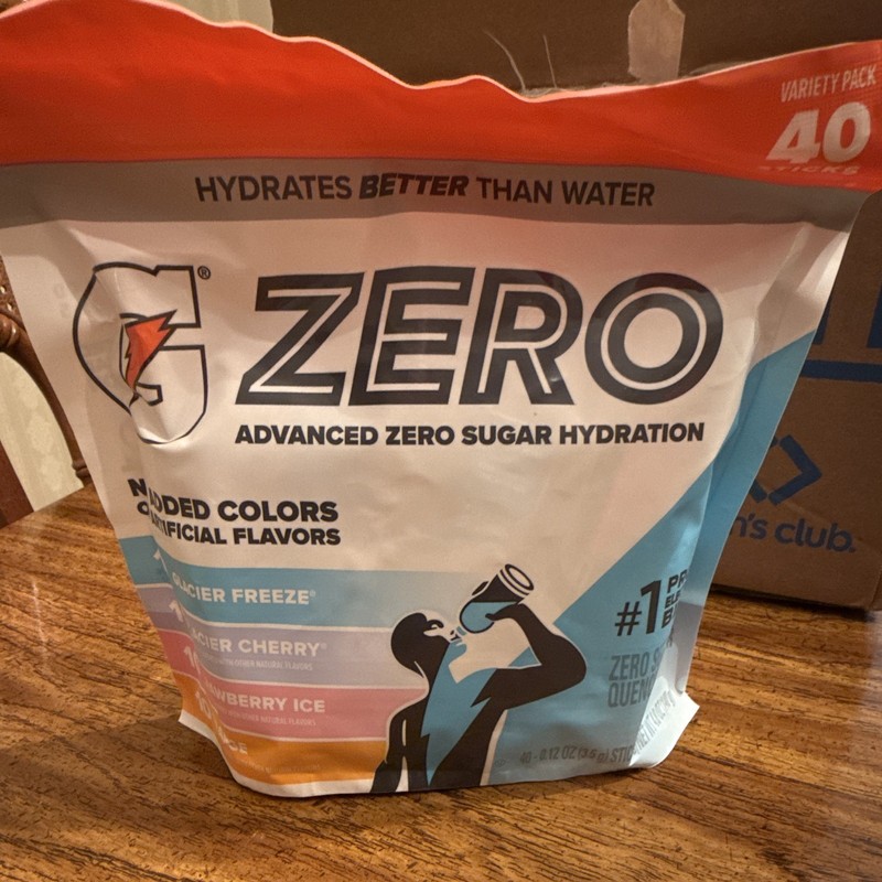 Gatorade Zero Sugar-Free Electrolyte Hydration Powder Variety Pack 40 Sticks