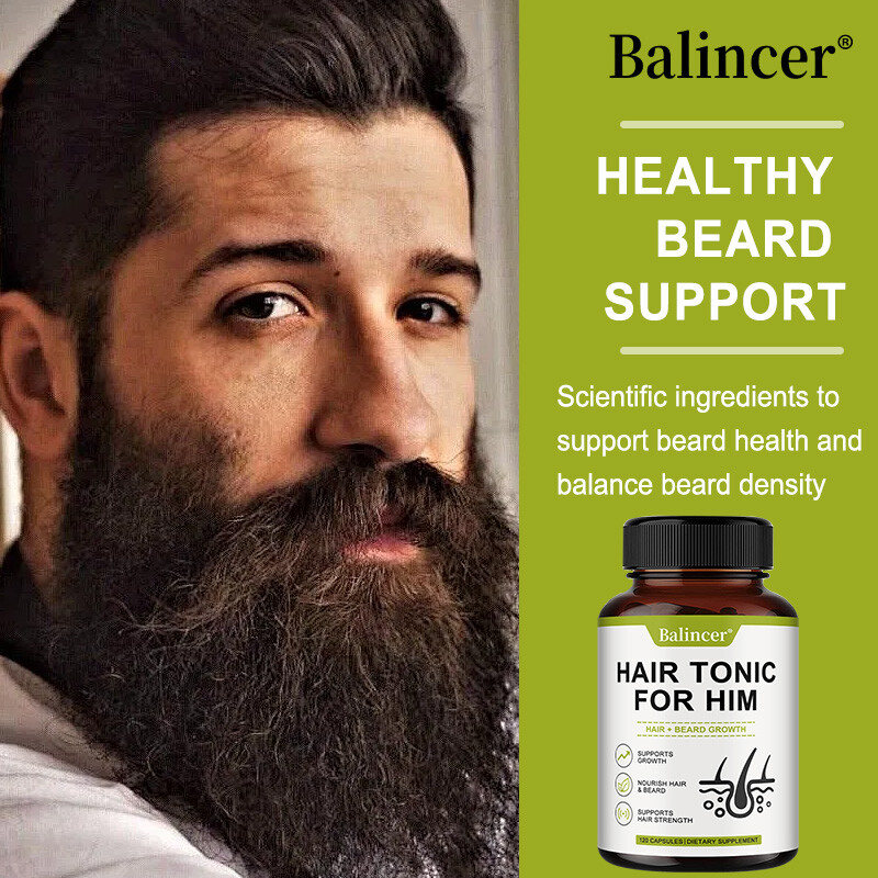 Men's Balance Hair Growth Supplements,Promotes Hair Regrowth,120Ct Free Shipping gallery