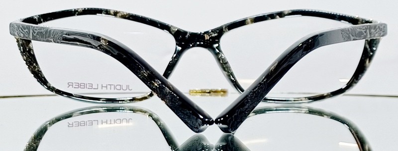 Originale JUDITH LEIBER JL1177 01 Eyeglasses BLACK New Plastic 55-16-135 Japan gallery