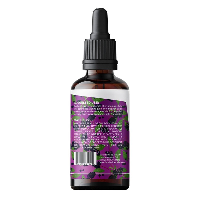 Elderberry Extract Organic Non GMO Tincture Liquid Herbal Drops 2 Floz gallery