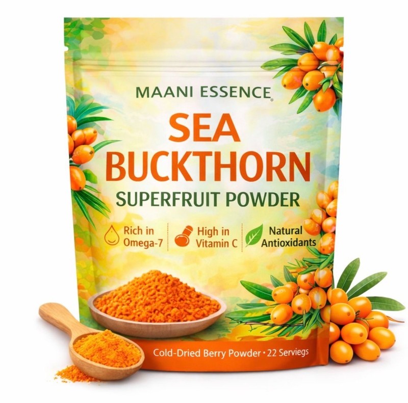 4oz Sea Buckthorn Powder Organic Super fruit | Rich in Omega-7 Vitamin C