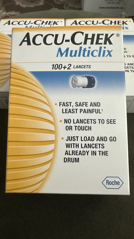 Lot of 3 Boxes Accu-Chek Multiclix Lancets 102 Count Drum Style Discontinued gallery