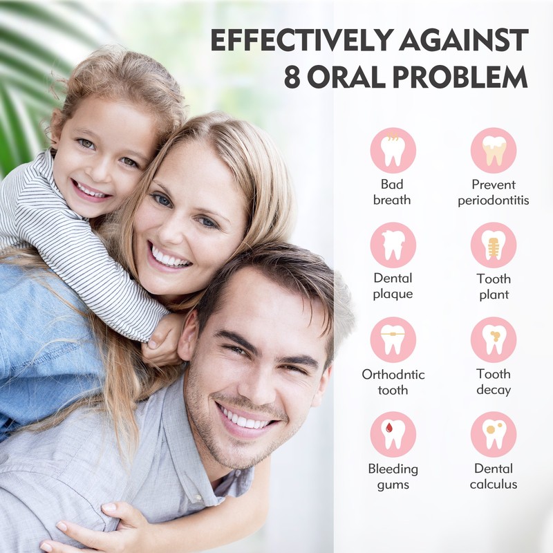 SEJOY Cordless Oral Irrigator For Teeth Water Flosser Dental Cleaner 6 Jet Tips gallery