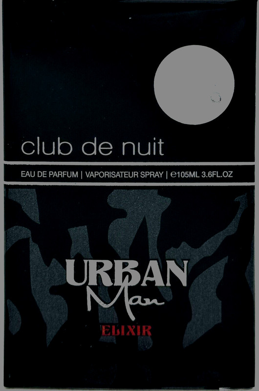 ARMAF CLUB DE NUIT URBAN MAN ELIXIR EAU DE PARFUM SPRAY 3.6 Oz / 105 ml NEW!!!