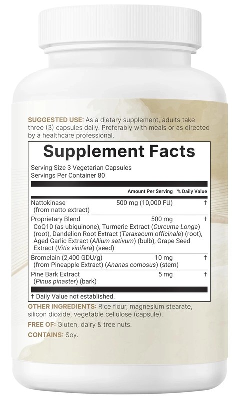Micro Ingredients Nattokinase 10,000 FU Per Serving 240 Count (Pack of 1) gallery