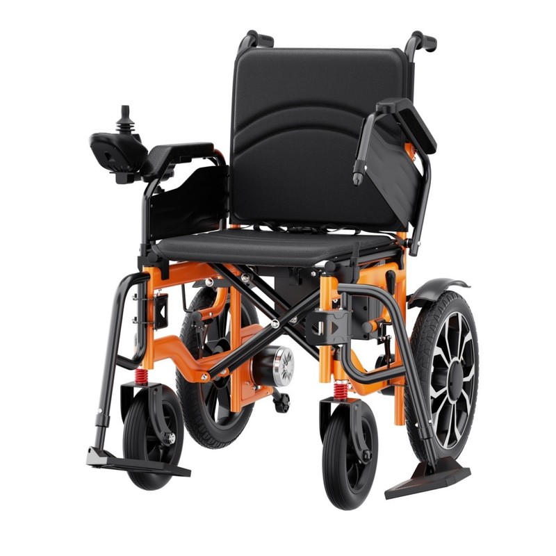 Reclining Electric Wheelchair Folding Intelligent Motorized Powerchair 12A/24A