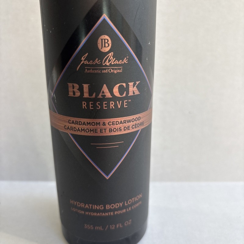 Jack Black BLACK Reserve Hydrating Body Lotion 12 Fl oz Full Size, NEW gallery