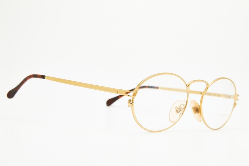 🤓 Vintage FILOS 6145 51 Oval Glasses Gold/Turtle Frame 1980s👓Unisex gallery