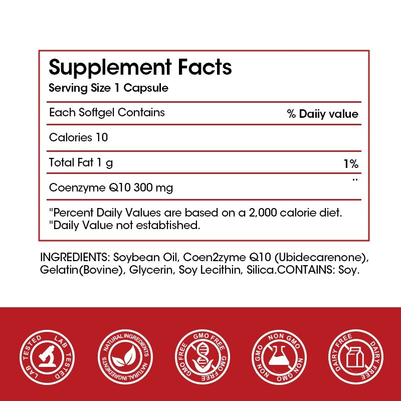 Ultra CoQ10 - 300 mg - 120/240/480 Softgels / Non-GMO / NEW & SEALED / EXP 1/28 gallery