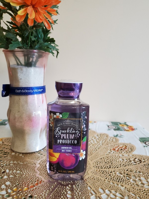New Bath & Body Works Sparkling Plum Prosecco Mist Shower Gel Body Cream gallery
