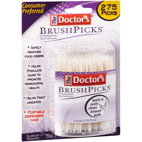 The Doctor's BrushPicks Toothpicks, 275 Picks Per Pack 275 Count (Pack of 2) gallery