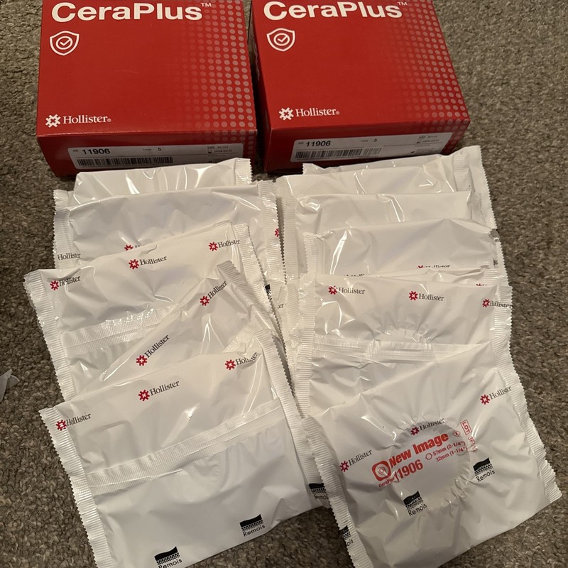 Lot Of 18 Hollister 11906 CeraPlus Barriers 2¼” Flange 1¼” Pre-Sized Exp 03/2028