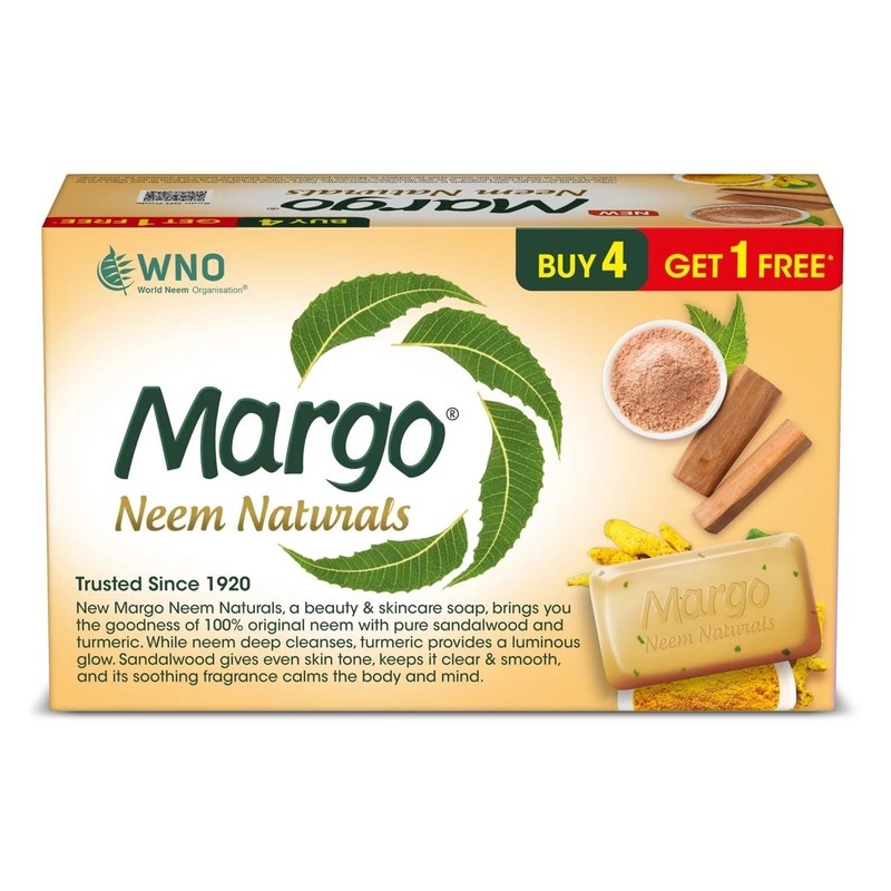 Margo Neem Naturals Soap For Clear Smooth Skin Pack of 5x100g Each Packs gallery