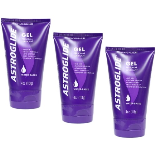 3 Pack – Astroglide Personal Lubricant Gel, 4oz Each
